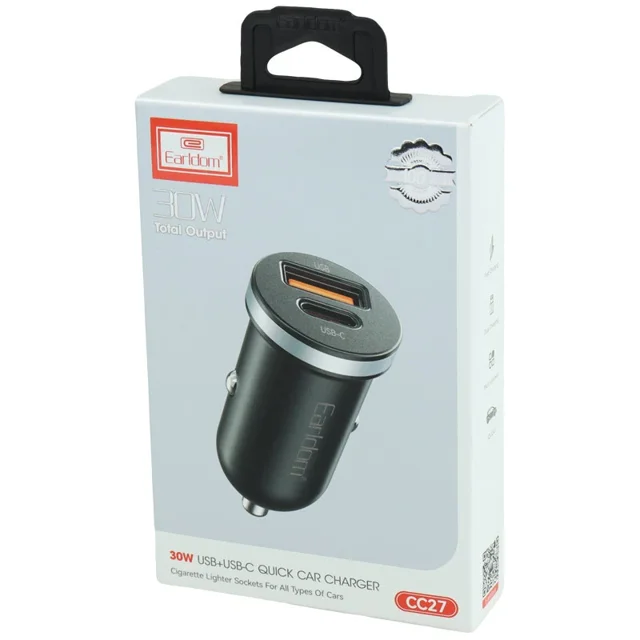 شارژر فندکی 30 وات ارلدام ES-CC27