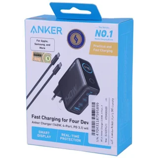 شارژر دیواری 140 وات انکر B2697 GaN PD3.1 5A