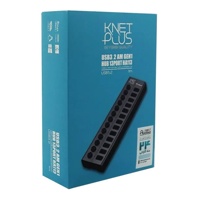 هاب 13 پورت USB کی نت پلاس KP-HA113
