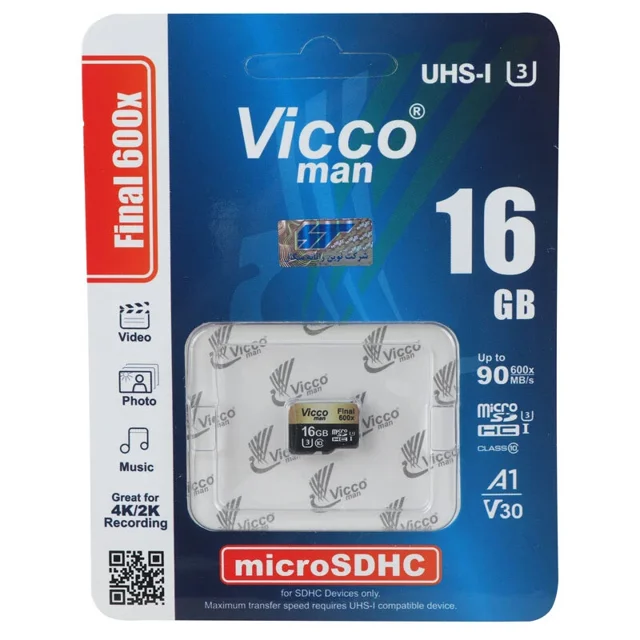 ViccoMan Final 600x U3 A1 V30 C10 90MB/s 16GB Memory Card