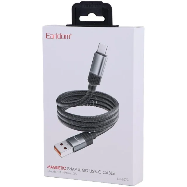 کابل تایپ سی فست شارژ 3 آمپر ارلدام EC-207C