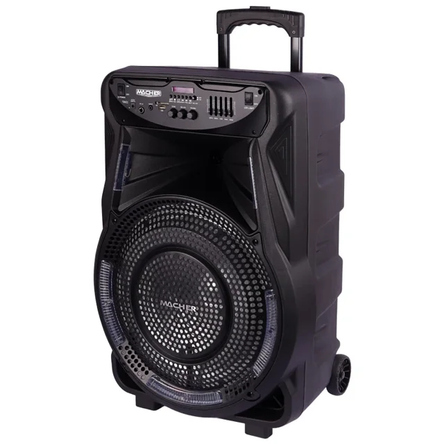 اسپیکر چمدانی بلوتوثی رم و فلش خور Macher MR-1200 + ریموت کنترل